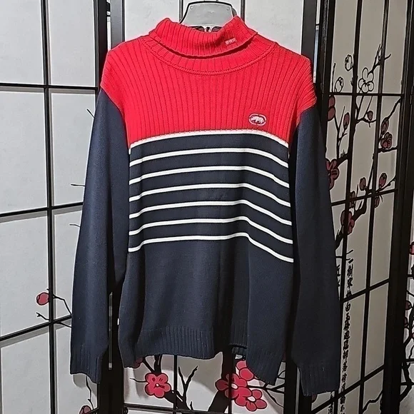 Ecko Red White Blue Sweater Size Medium - Picture 2 of 8